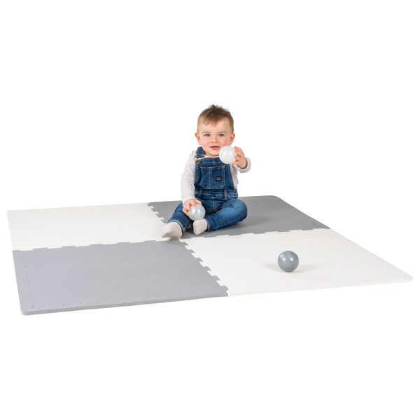 Play Factory Grey and White Foam Floor Mat Smyths Toys UK
