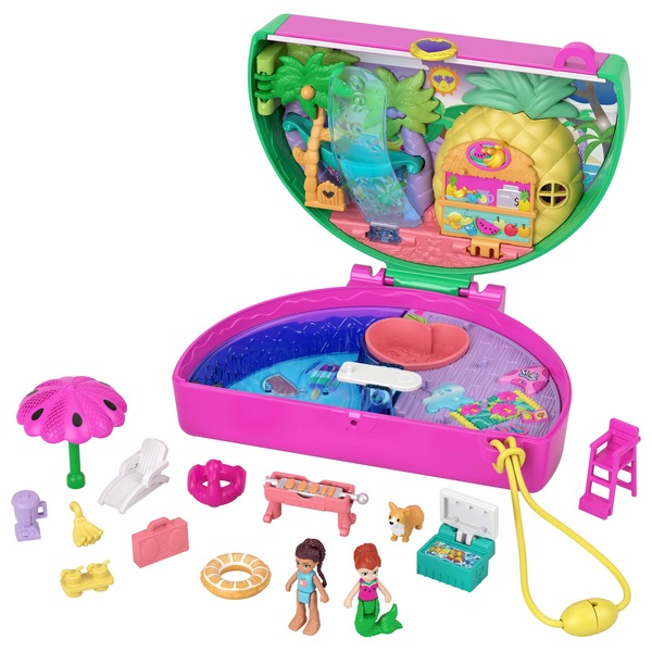 Polly Pocket Watermelon Pool Party Compact | Smyths Toys UK
