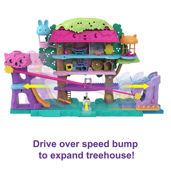 Polly Pocket Pet Adventure Treehouse Playset and Accessories Smyths