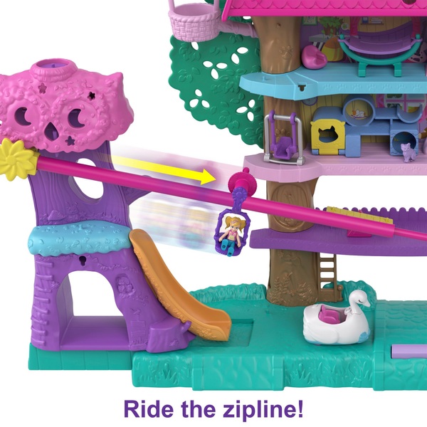 Polly Pocket Pet Adventure Treehouse Playset and Accessories Smyths