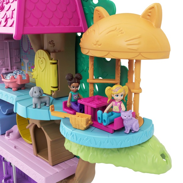 Polly Pocket Pet Adventure Treehouse Playset and Accessories Smyths