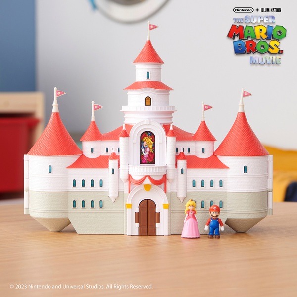 Nintendo Super Mario Movie Mushroom Kingdom Castle Playset Smyths Toys UK