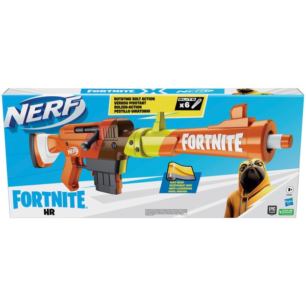 NERF Fortnite HR Dart Blaster with 6 NERF Elite Darts | Smyths Toys UK