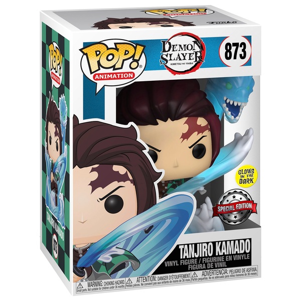 Funko POP Animation 873 Demon Slayer Tanjiro Kamado Glow in the Dark Smyths Toys UK