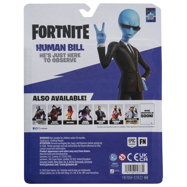 Fortnite 10cm Human Bill Emote Series Figure with Lil' Saucer Vehicle ...