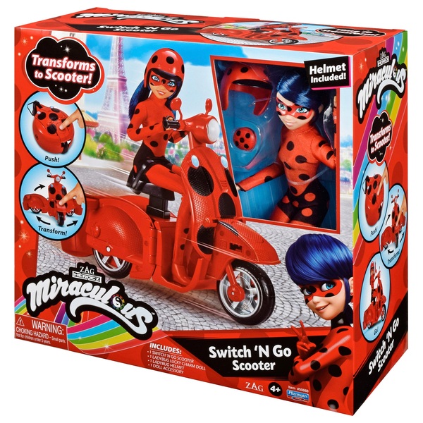 Miraculous Ladybug Scooter with Doll