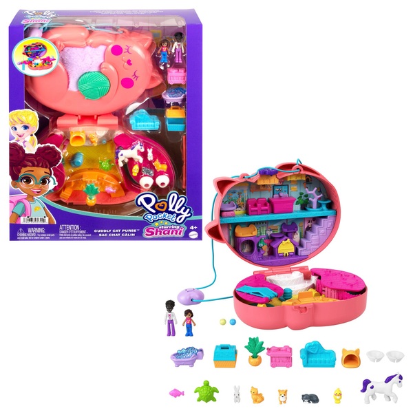 Polly Pocket Cuddly Cat Purse Compact | Smyths Toys UK