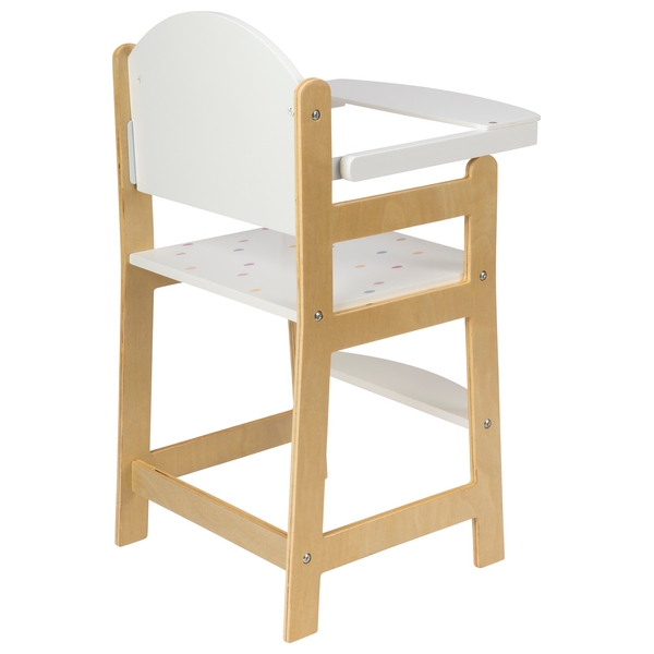 Dimples Wooden Teardrop Doll's High Chair Smyths Toys UK