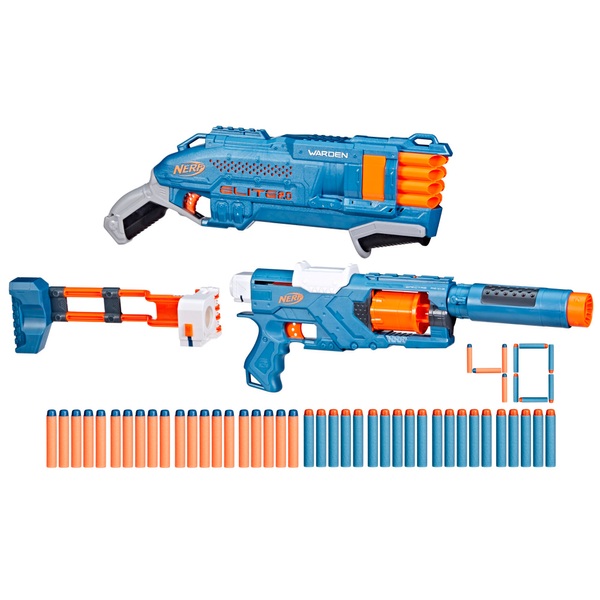 NERF Elite 2.0 Double Defense 2-Blaster Pack | Smyths Toys UK