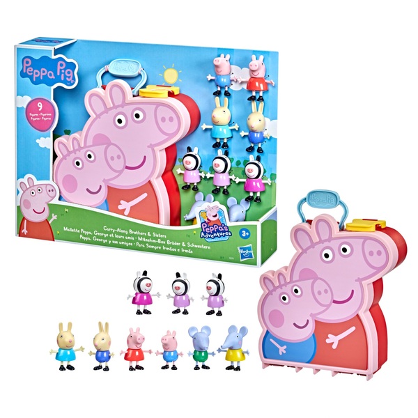 Peppa Pig CarryAlong Brothers & Sisters Set Smyths Toys UK