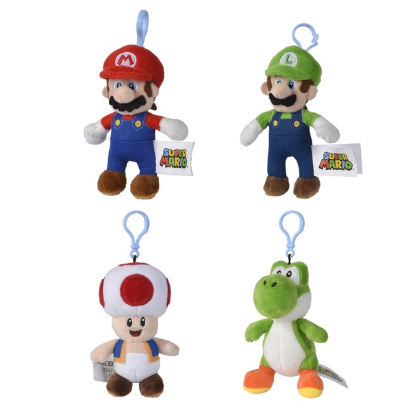 Super Mario 12.5cm Plush Key Chain | Smyths Toys UK