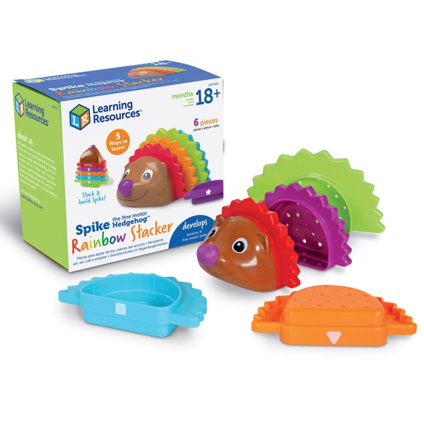Learning Resources Spike the Hedgehog Rainbow Stacker Stacking Toy