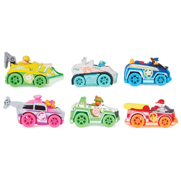 Paw Patrol 1:55 True Metal Neon Rescue Vehicles 6 Pack 