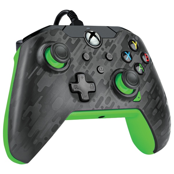 PDP Gaming Xbox Wired Controller - Neon Carbon | Smyths Toys Ireland