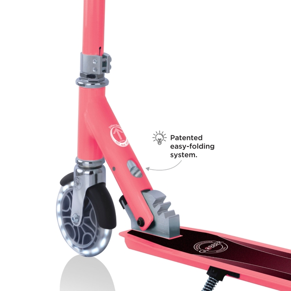 Globber Flow Element Lights Coral Pink | Smyths Toys UK