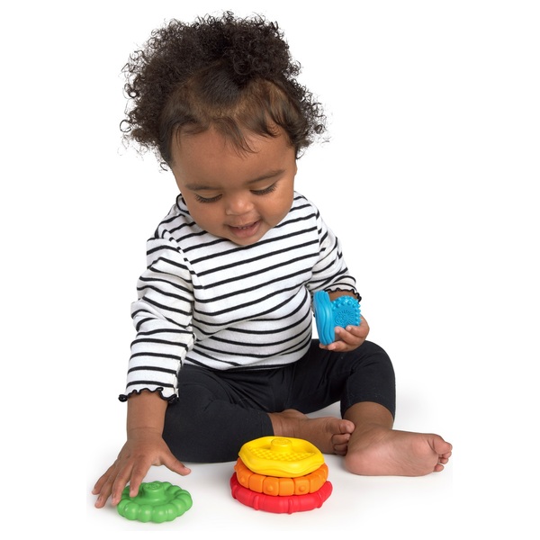 Baby Einstein Stack & Teethe Multi-Textured Teether | Smyths Toys UK