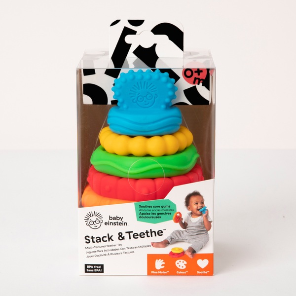 Baby Einstein Stack & Teethe Multi-Textured Teether | Smyths Toys UK