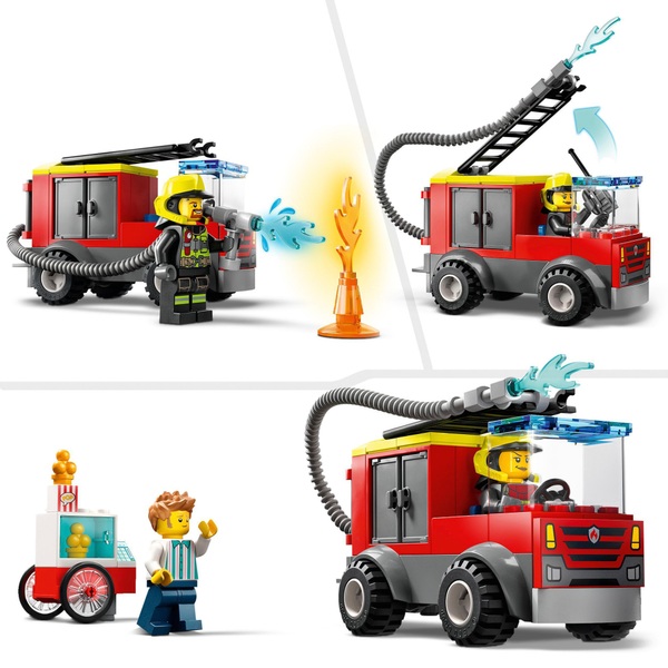 LEGO 60375 City Fire Station and Fire Engine Toys | Smyths Toys Ireland