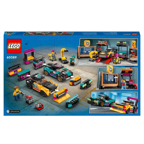 LEGO City 60389 Custom Car Garage Mechanic Set | Smyths Toys UK