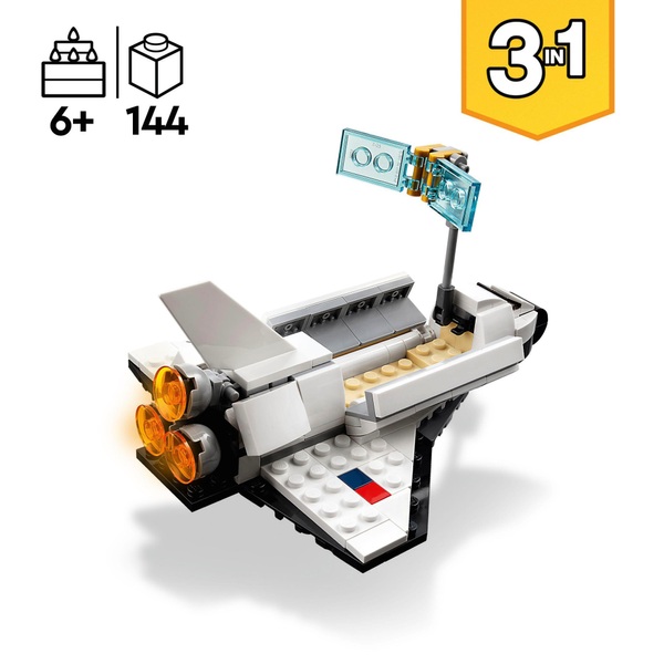 lego creator 3 in 1 space shuttle and spaceship toys 31134