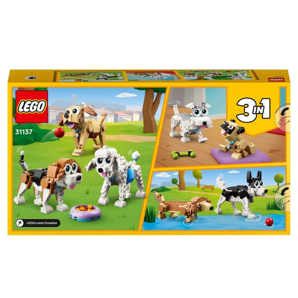 LEGO Creator 3-in-1 31137 Adorable Dogs Animal Figures Set | Smyths Toys  Ireland
