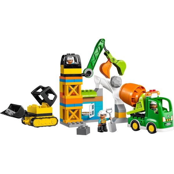LEGO DUPLO 10990 Town Site Set with Toy Crane | Smyths Toys UK