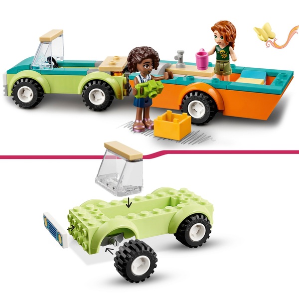 LEGO Friends 41726 Holiday Camping Trip Camper Van Toy Set Smyths Toys UK