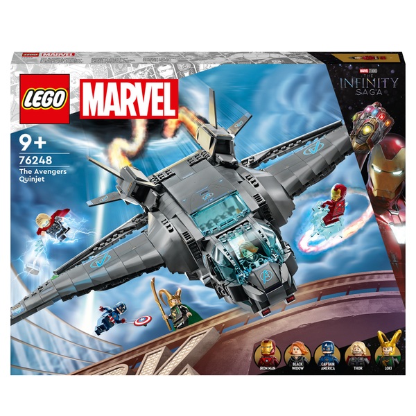 LEGO 76248 Marvel The Avengers Quinjet Infinity Saga Set | Smyths Toys UK