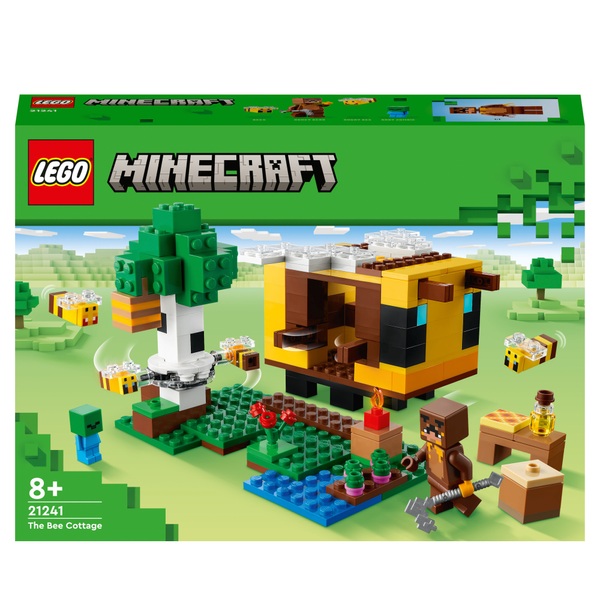Persona a cargo comerciante Fuera de plazo LEGO Minecraft 21241 The Bee Cottage Toy House Set | Smyths Toys Ireland