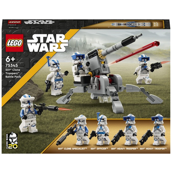 ziel Verniel Skalk LEGO Star Wars Set 75345 501st Clone Troopers Battle Pack | Smyths Toys  Nederland