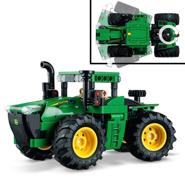 LEGO Technic 42136 John Deere 9620R 4WD Tractor Farm Toy | Smyths Toys ...