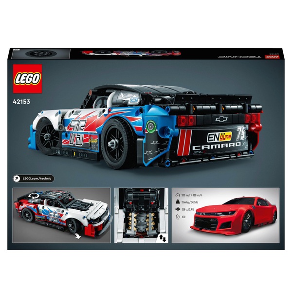 LEGO Technic 42153 NASCAR Next Gen Chevrolet Camaro ZL1 Set | Smyths Toys UK