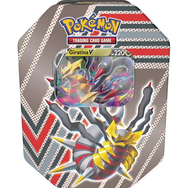 Pokémon Sammelkarten GiratinaV TinBox mit 4 Booster Packs Smyths