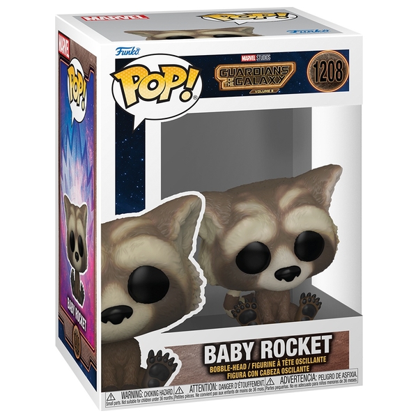  Funko Pop! Marvel: Guardians of The Galaxy Volume 3 - Baby  Rocket : Toys & Games