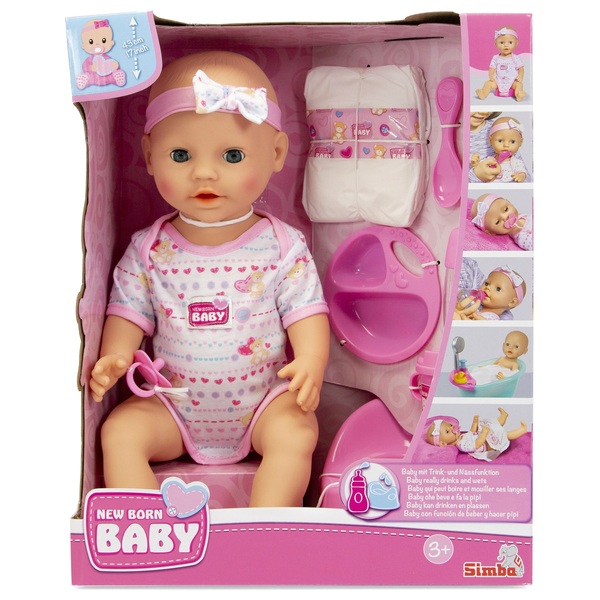 torsdag Ligner Diktat Newborn Baby Doll with Accessories | Smyths Toys UK