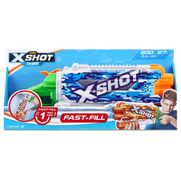 X SHOT Fast Fill Skins Pistolet à Eau Camo Smyths Toys France