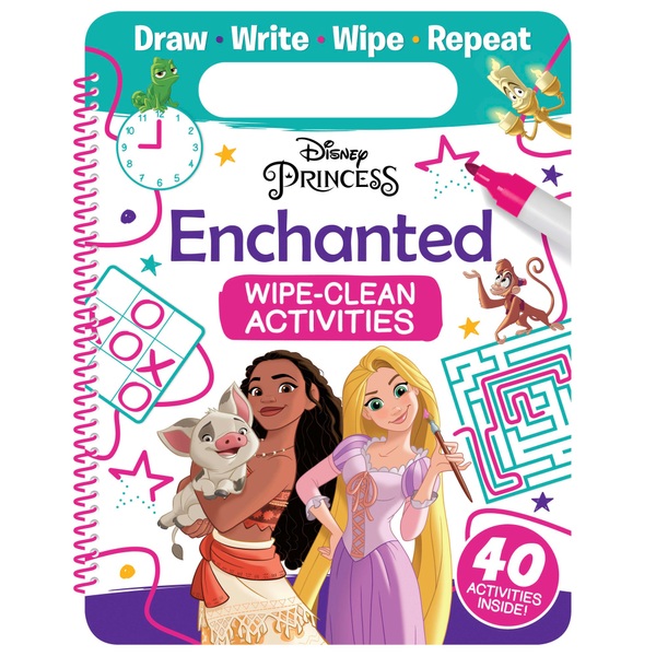 Disney Princess: Enchanted Wipe-Clean Activities Book with Pen | Smyths