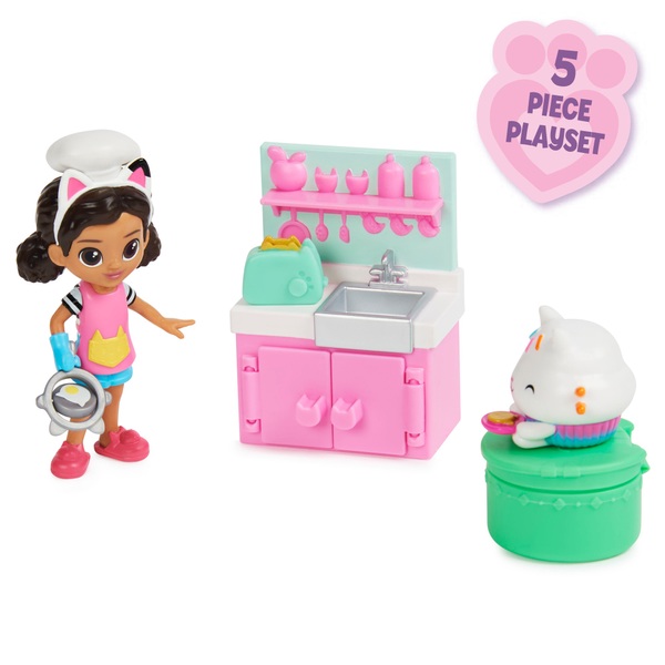 Gabby’s Dollhouse Lunch and Munch Kitchen Set with Figures