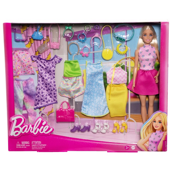 Barbie Clothes, Colorful Fashion and Accessory 2-Pack for Barbie and Ken  Dolls with 2 Complete Looks