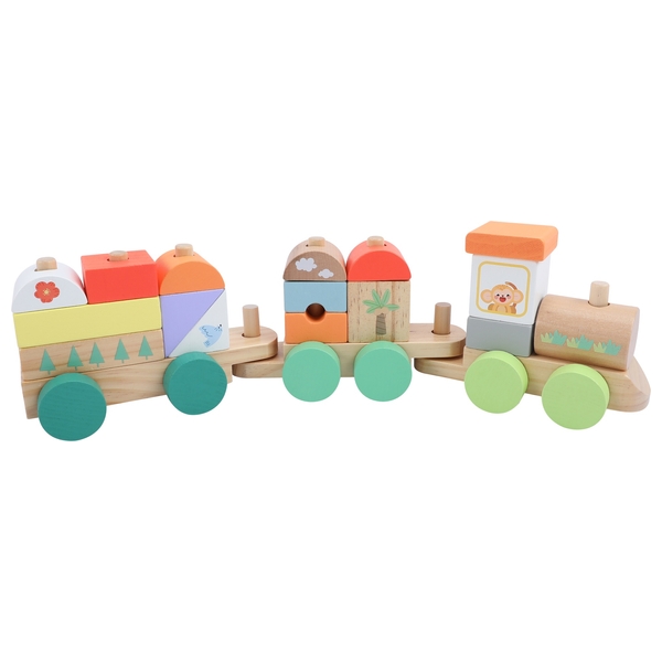 Squirrel Play Safari Wooden Stack 'n' Go Train set | Smyths Toys UK