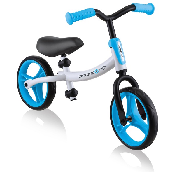 Globber GO BIKE Balance Bike White/Sky Blue Smyths Toys UK