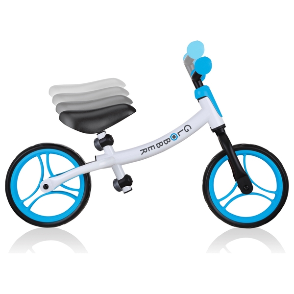 Globber GO BIKE Balance Bike White/Sky Blue Smyths Toys UK