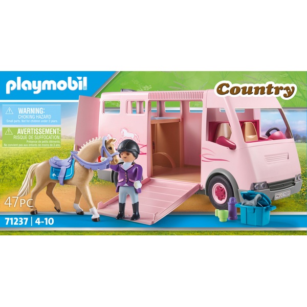 Playmobil - Country 71237 Van avec Chevaux