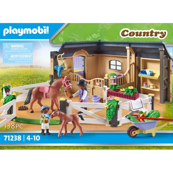 Playmobil - Country 71238 Écurie et Carrière pour Chevaux