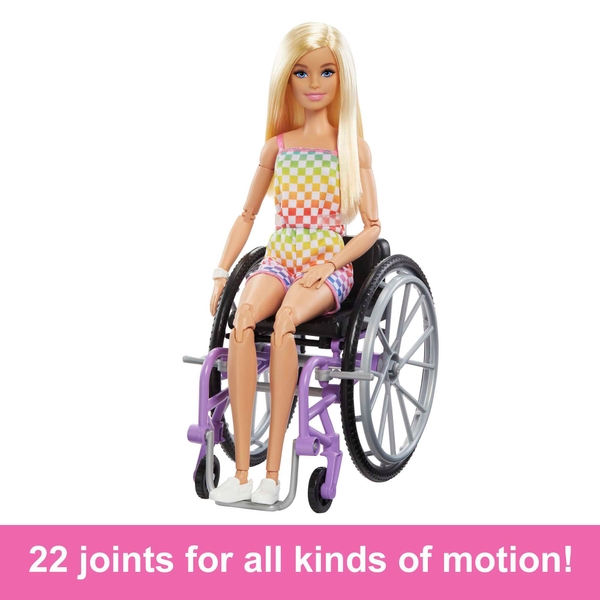Barbie Doll Barbie with Wheelchair and Ramp Blonde | Smyths Toys UK