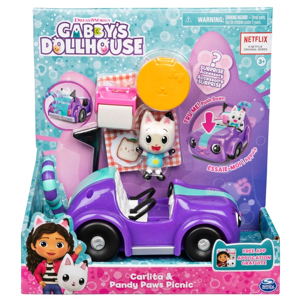 Figurine et accessoires pour maison de poupée gabby's dollhouse