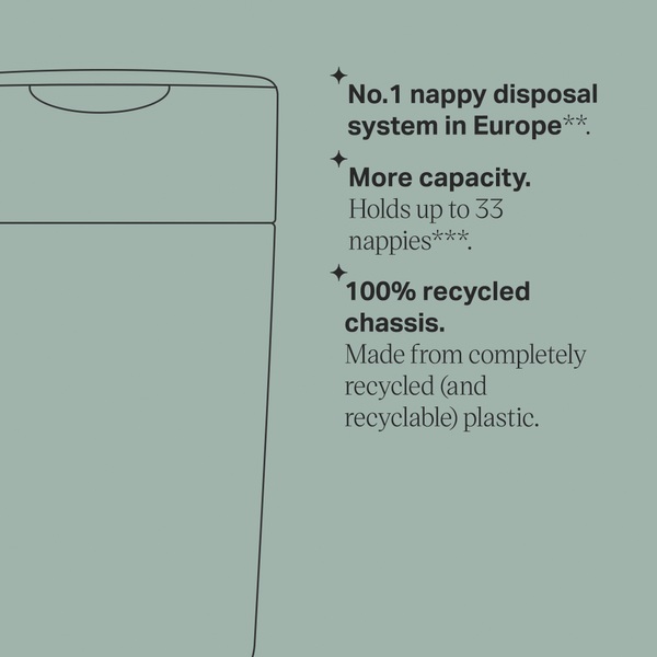 Tommee Tippee Twist & Click Advanced Nappy Bin Starter Set Smyths Toys UK