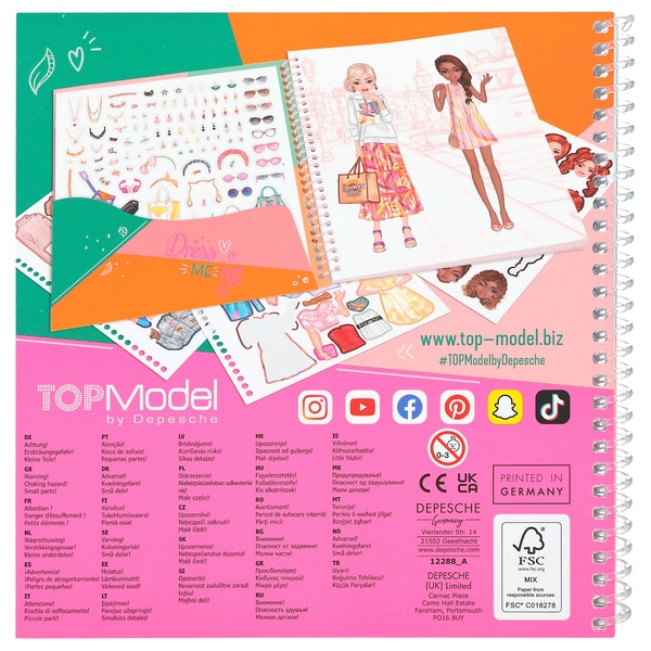 Top Model Dress Me Up Sticker Book: .co.uk: Toys & Games