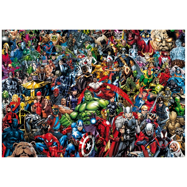 Clementoni Marvel Impossible Puzzle! 1000 Piece Jigsaw Puzzle | Smyths ...