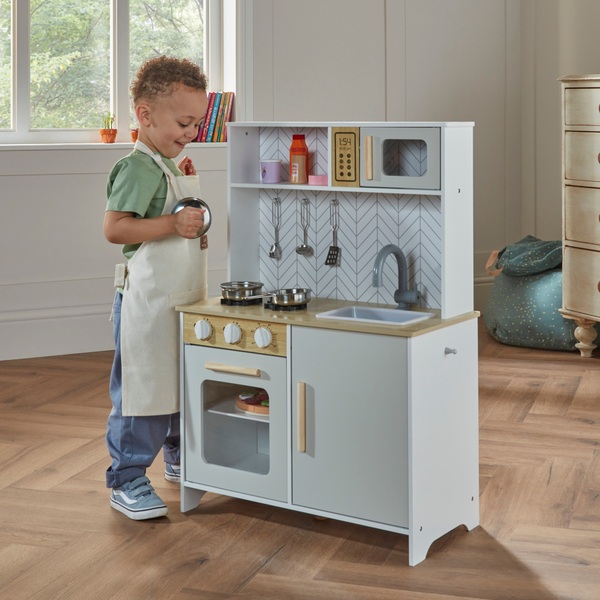 Kitchen Corner Wooden Play Kitchen Smyths Toys UK